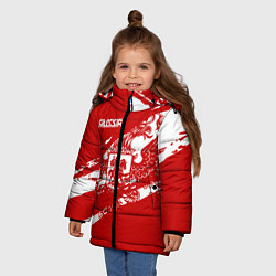 Куртка зимняя для девочки Russia, цвет: 3D-светло-серый — фото 2