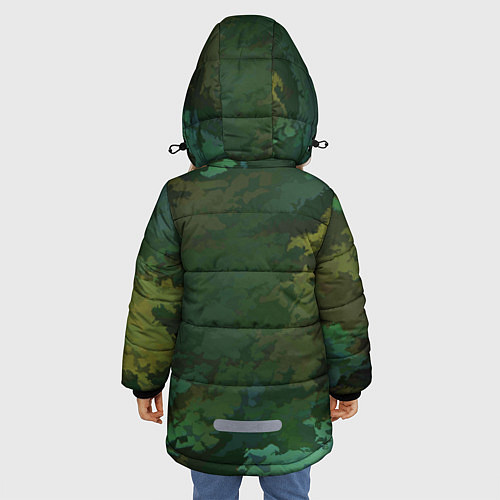 Зимняя куртка для девочки Армейский Камуфляж Ранний / 3D-Светло-серый – фото 4