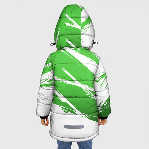 Зимняя куртка для девочки Minecraft / 3D-Светло-серый – фото 4
