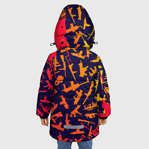 Зимняя куртка для девочки CS GO КС ГО / 3D-Светло-серый – фото 4