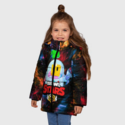Куртка зимняя для девочки BRAWL STARS СПРАУТ, цвет: 3D-красный — фото 2