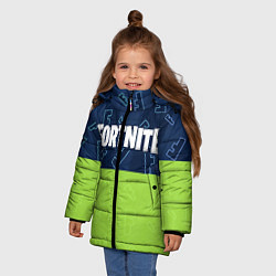 Куртка зимняя для девочки FORTNITE ФОРТНАЙТ, цвет: 3D-светло-серый — фото 2