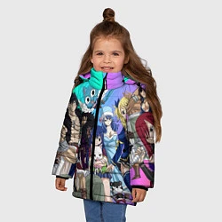 Куртка зимняя для девочки FAIRY TAIL ХВОСТ ФЕИ, цвет: 3D-черный — фото 2