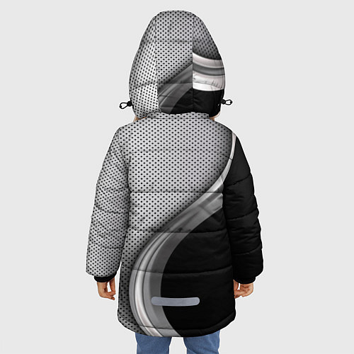 Зимняя куртка для девочки VOLVO / 3D-Светло-серый – фото 4