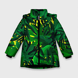 Зимняя куртка для девочки В джунглях