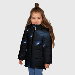 Куртка зимняя для девочки LIGHTING DARK, цвет: 3D-черный — фото 2