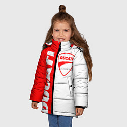 Куртка зимняя для девочки DUCATI 4, цвет: 3D-красный — фото 2