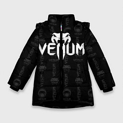 Куртка зимняя для девочки VENUM ВЕНУМ, цвет: 3D-черный