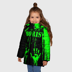 Куртка зимняя для девочки Борис, цвет: 3D-черный — фото 2