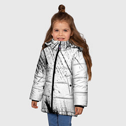Куртка зимняя для девочки ШТРИХИ, цвет: 3D-красный — фото 2