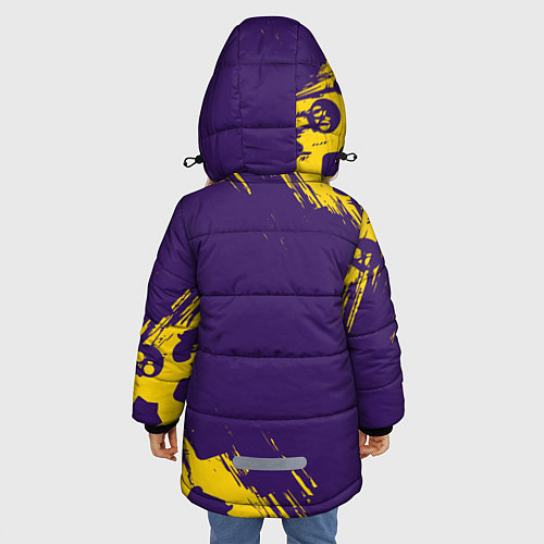 Зимняя куртка для девочки BRAWL STARS БРАВЛ СТАРС / 3D-Светло-серый – фото 4