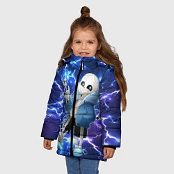 Куртка зимняя для девочки UNDERTALE АНДЕРТЕЙЛ, цвет: 3D-черный — фото 2