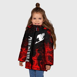 Куртка зимняя для девочки FAIRY TAIL ХВОСТ ФЕИ, цвет: 3D-черный — фото 2