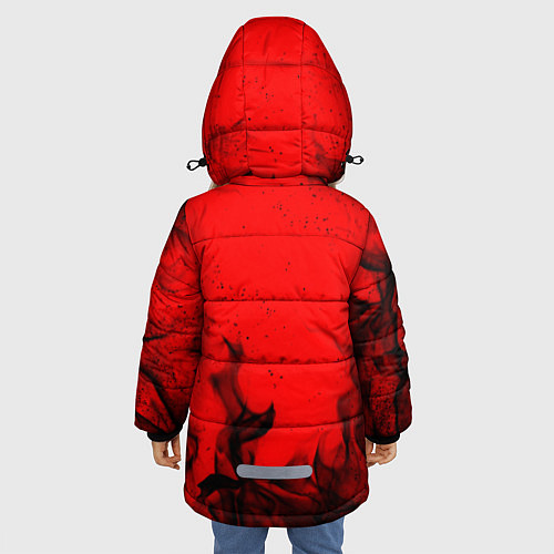 Зимняя куртка для девочки FAIRY TAIL ХВОСТ ФЕИ / 3D-Светло-серый – фото 4