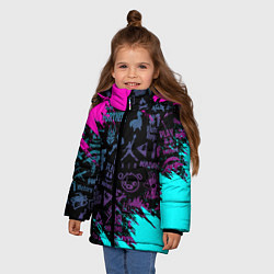 Куртка зимняя для девочки FORTNITE ФОРНТАЙТ, цвет: 3D-черный — фото 2