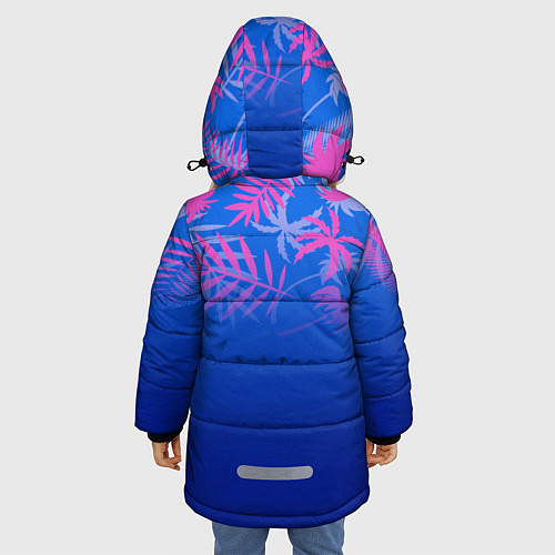 Зимняя куртка для девочки ТРОПИКИ / 3D-Светло-серый – фото 4