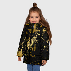 Куртка зимняя для девочки LIVERPOOL ЛИВЕРПУЛЬ, цвет: 3D-черный — фото 2