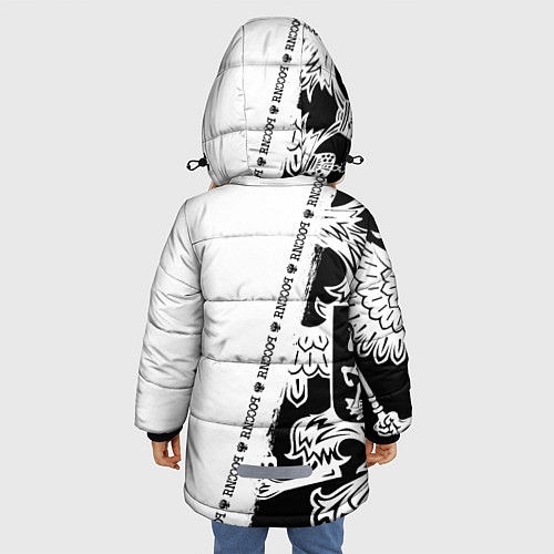 Зимняя куртка для девочки Руслан / 3D-Светло-серый – фото 4