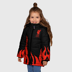 Куртка зимняя для девочки Liverpool F C, цвет: 3D-светло-серый — фото 2