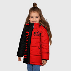 Куртка зимняя для девочки KIZARU, цвет: 3D-черный — фото 2