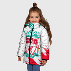 Куртка зимняя для девочки LIVERPOOL, цвет: 3D-черный — фото 2