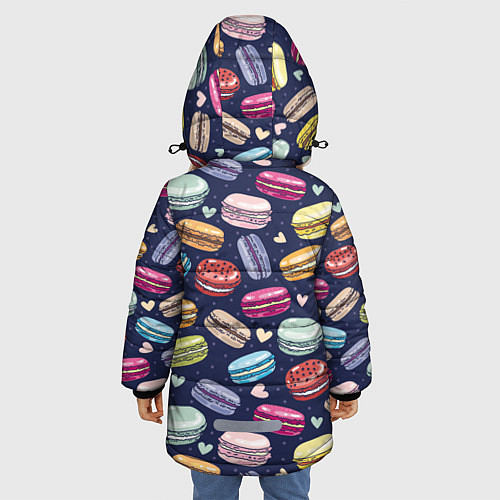 Зимняя куртка для девочки Макарун / 3D-Светло-серый – фото 4