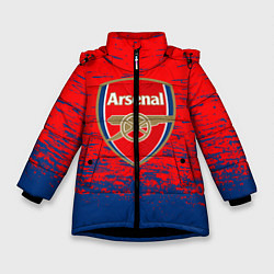 Куртка зимняя для девочки ARSENAL, цвет: 3D-черный