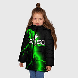 Куртка зимняя для девочки COUNTER STRIKE, цвет: 3D-черный — фото 2