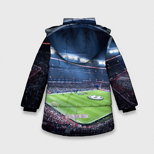 Зимняя куртка для девочки FC MILAN / 3D-Красный – фото 2