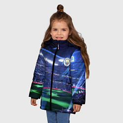 Куртка зимняя для девочки FC MANCHESTER CITY, цвет: 3D-светло-серый — фото 2