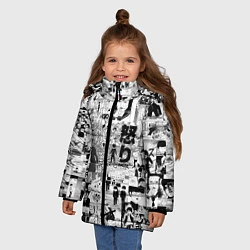 Куртка зимняя для девочки МОБ ПСИХО 100, цвет: 3D-красный — фото 2