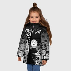 Куртка зимняя для девочки МОБ ПСИХО 100, цвет: 3D-светло-серый — фото 2