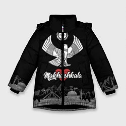 Куртка зимняя для девочки Дагестан Махачкала, цвет: 3D-черный