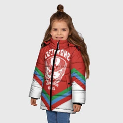 Куртка зимняя для девочки Дагестан, цвет: 3D-черный — фото 2