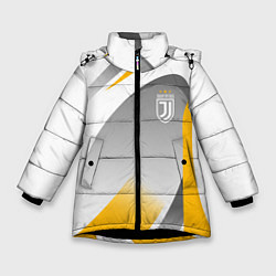 Куртка зимняя для девочки Juventus Uniform, цвет: 3D-черный