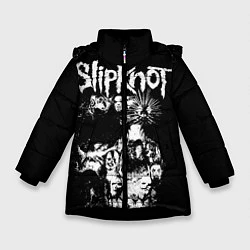 Куртка зимняя для девочки Slipknot, цвет: 3D-черный
