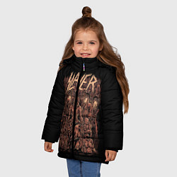 Куртка зимняя для девочки Slayer, цвет: 3D-черный — фото 2