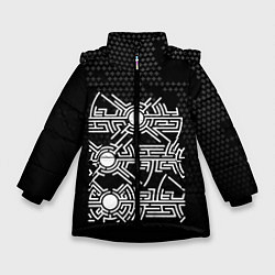 Куртка зимняя для девочки МП OKO, цвет: 3D-черный