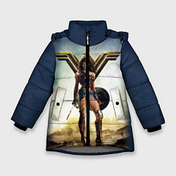 Куртка зимняя для девочки Wonder Woman, цвет: 3D-светло-серый