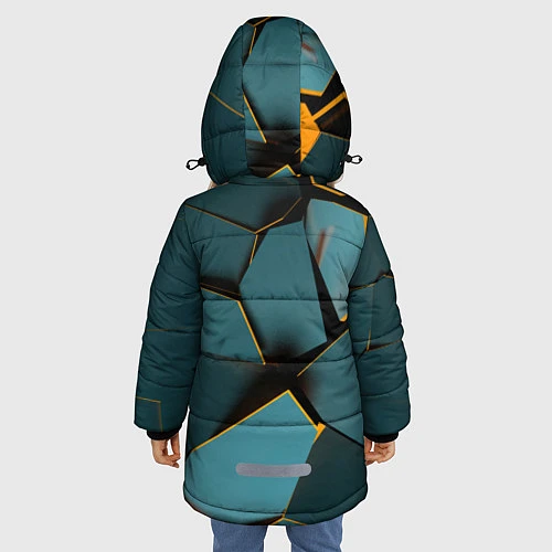 Зимняя куртка для девочки Fall Guys Gordon Freeman / 3D-Светло-серый – фото 4