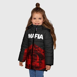 Куртка зимняя для девочки Mafia, цвет: 3D-черный — фото 2