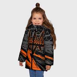 Куртка зимняя для девочки WATCH DOGS, цвет: 3D-черный — фото 2