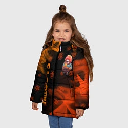Куртка зимняя для девочки FALL GUYS HALF-LIFE ФОЛ ГАЙС, цвет: 3D-черный — фото 2
