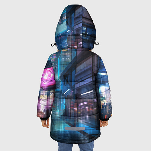 Зимняя куртка для девочки GTA / 3D-Светло-серый – фото 4