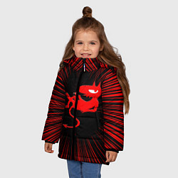 Куртка зимняя для девочки Disenchantment, цвет: 3D-черный — фото 2