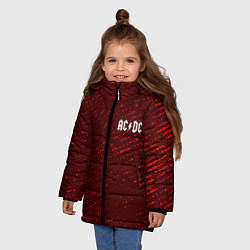 Куртка зимняя для девочки AC DС, цвет: 3D-светло-серый — фото 2