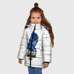 Куртка зимняя для девочки BRAWL STARS CROW ВОРОН, цвет: 3D-черный — фото 2