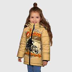 Куртка зимняя для девочки Hoosier Motorcycling, цвет: 3D-черный — фото 2
