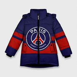 Куртка зимняя для девочки PSG, цвет: 3D-черный