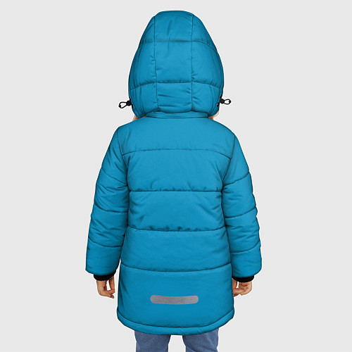 Зимняя куртка для девочки Лисья семья / 3D-Светло-серый – фото 4